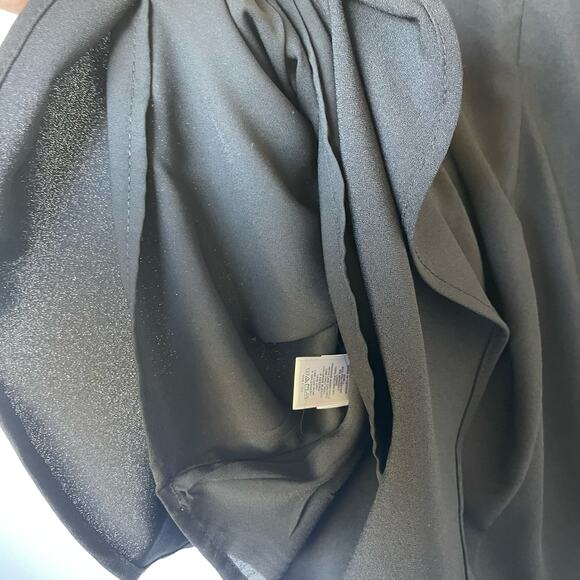 CeCe Bow Neck Short Sleeve Dress Black Size 2 - Picture 11 of 12